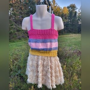 "Striped Knit Fun" Colourful Top